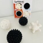 Sensoriniai žaislai Sensoriniai kamuoliukai “Kontrastingi žaidimai” TULLO Sensorinės priemonės