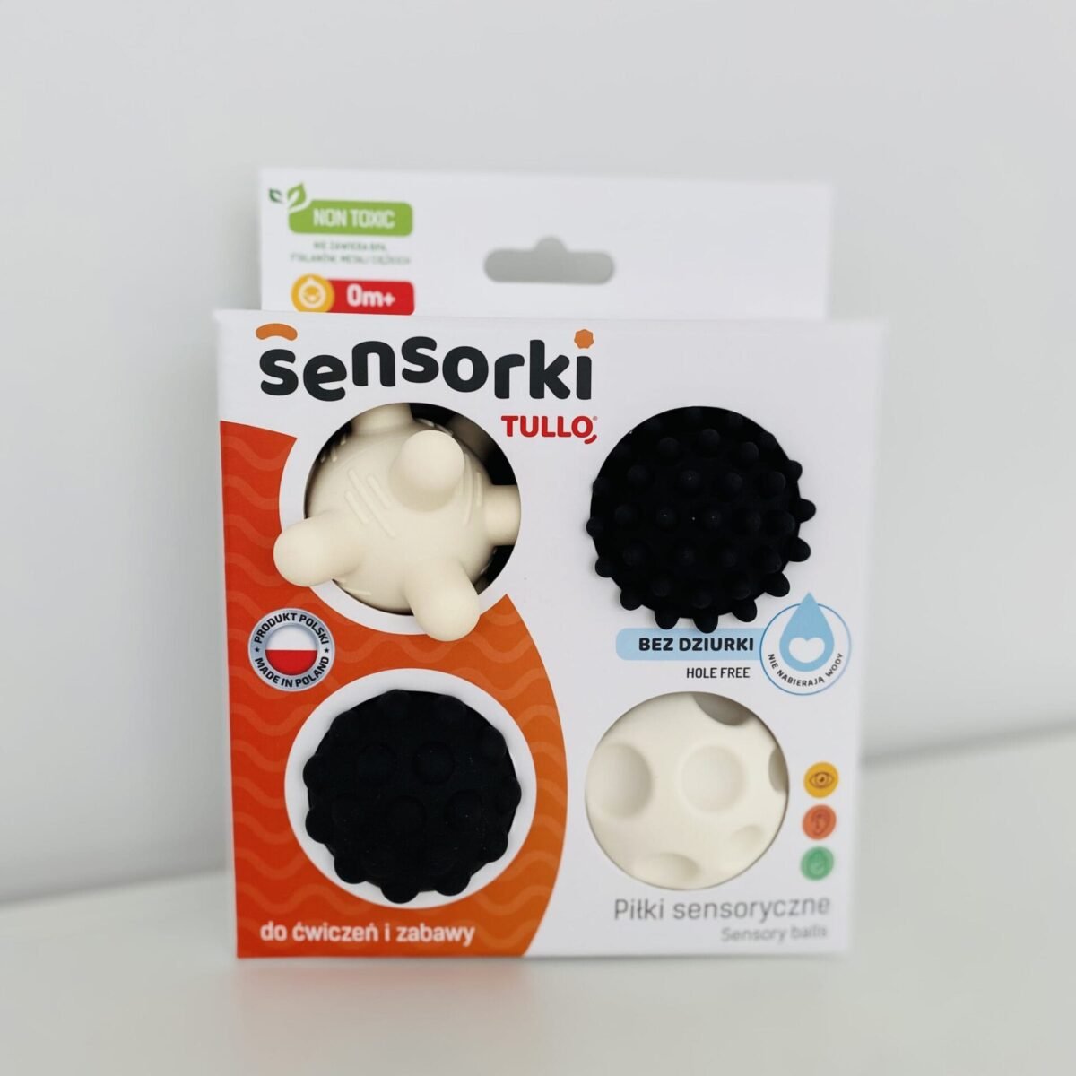 Sensoriniai žaislai Sensoriniai kamuoliukai “Kontrastingi žaidimai” TULLO Sensorinės priemonės