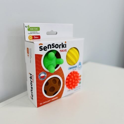 Sensoriniai žaislai Sensoriniai kamuoliukai “Spalvoti kamuoliukai” TULLO Sensorinės priemonės