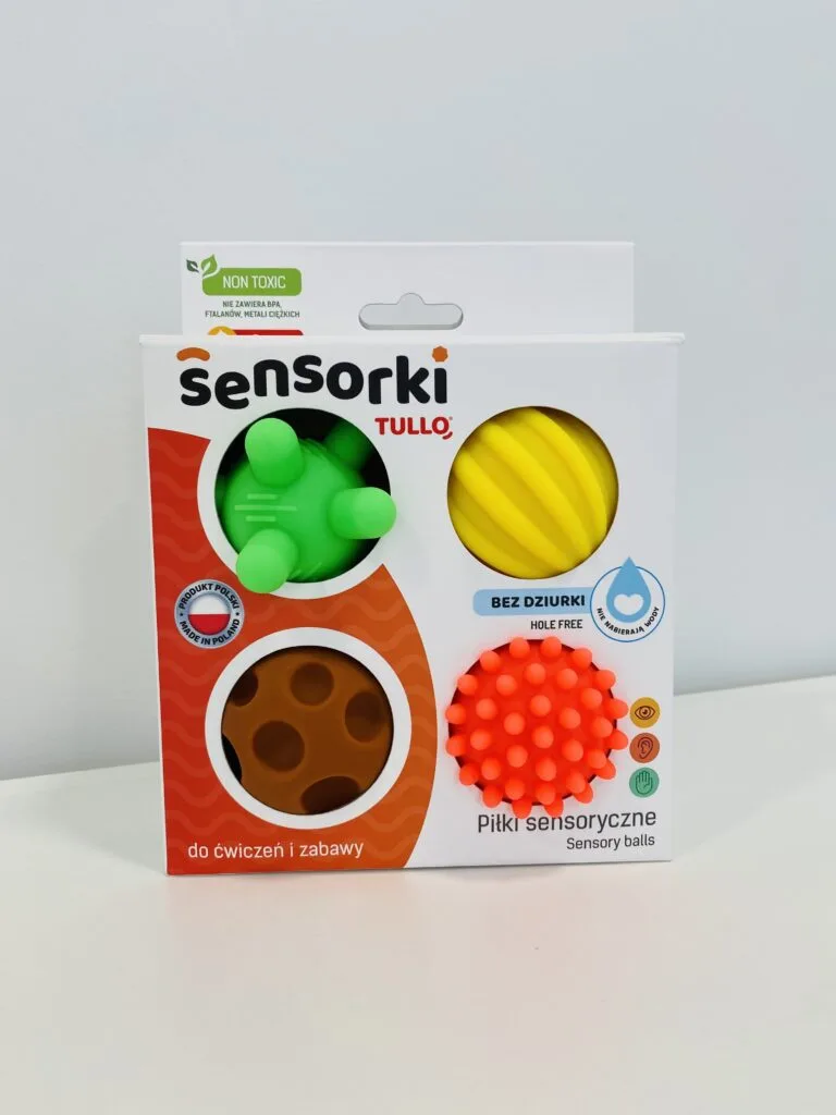 Sensoriniai žaislai Sensoriniai kamuoliukai “Spalvoti kamuoliukai” TULLO Sensorinės priemonės