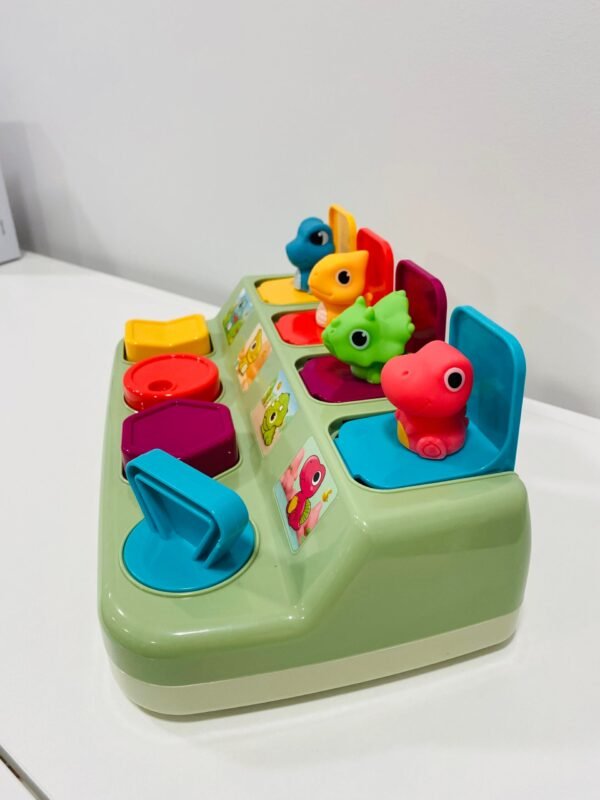 Sesnsoriniai žaislai Dinozaurų žaidimas “Pop Up” LEAN TOYS Sensorinės priemonės