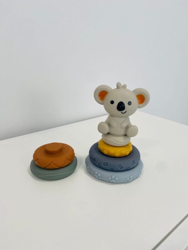 Sensoriniai žaislai Silikoninė piramidė “Koala” LEAN TOYS