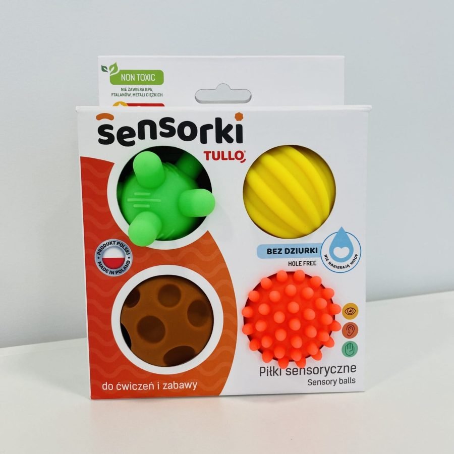 Sensoriniai žaislai Sensoriniai kamuoliukai “Spalvoti kamuoliukai” TULLO Sensorinės priemonės